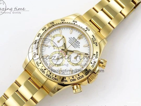 Dial 1:1 V5 White 126508 Best YG Edition SH4131 Daytona on QF Braclet 0902